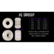 Колеса скейт BONES WHEELS OG Formula Mummy Skulls 54mm V5 Sidecut White 100A 54(р), 54
