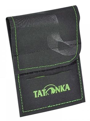 Гаманець Tatonka - HY Neck Wallet, Black/Bright Blue (TAT 2883.238), Black/Bamboo